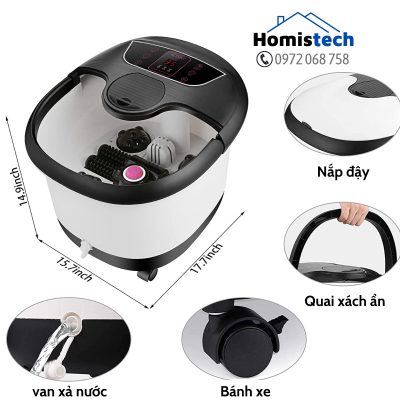 Bồn ngâm chân Acevivi - Homistech - kích thước