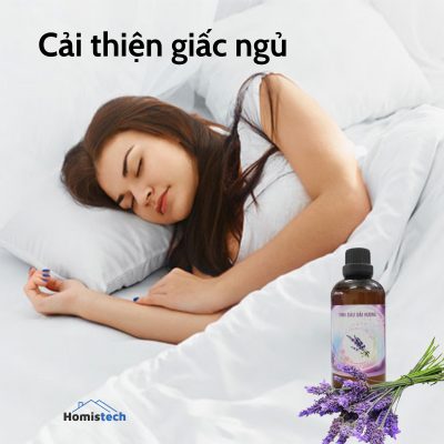 tinh dầu oải hương - homistech - cải thiện giấc ngủ