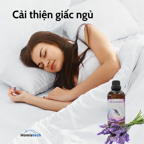 tinh dầu oải hương - homistech - cải thiện giấc ngủ